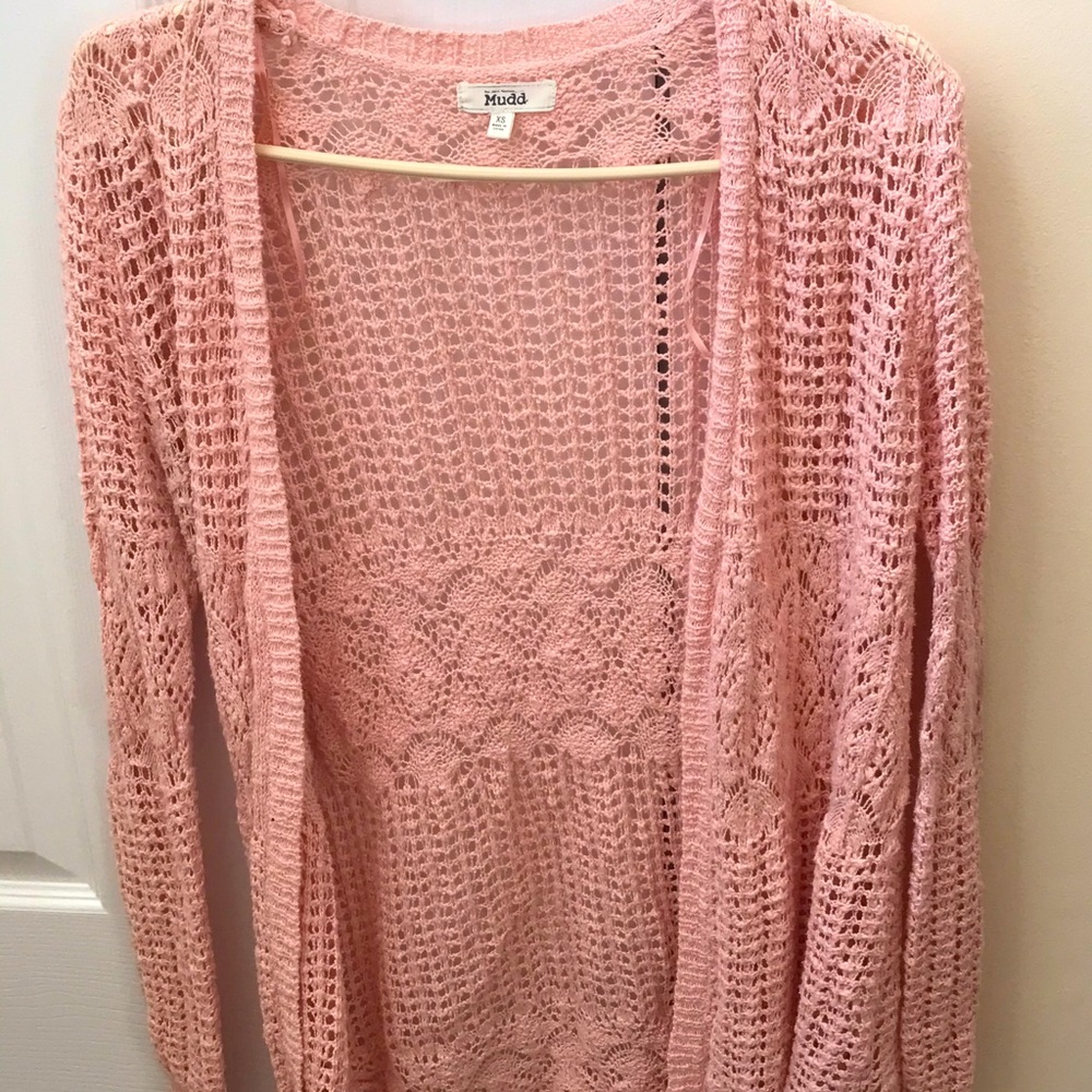 Mudd Pastel Pink Cardigan Size XS